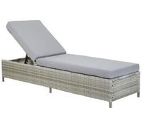 Beliani - Transat de Jardin - Turn II- en Rotin, Gris