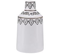 Beliani - Vase Décoratif - Amisos - 25 cm de Hauteur, en Céramique, Blanc