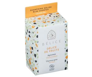 Bélice Shampoing solide Délice de fruits Agrumes Bio Shampooing 85 g