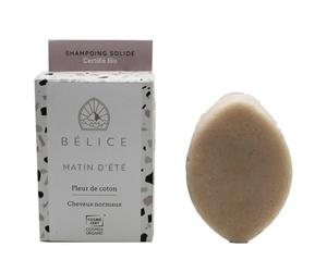Bélice Shampoing solide Matin d'été Fleur de Coton Bio Shampooing 85 g