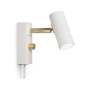 Belid Applique murale Cato Blanc mat-blank laiton