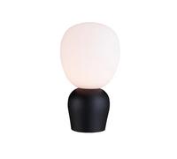Belid Lampe de table Buddy verre opale Noir