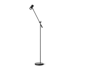 Belid Lampe sur pied avec bras mobile Tyson Ø19.8 cm Structure noire