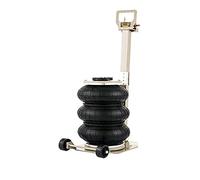 Bélier Hydraulique Cric pneumatique à Air Triple sac de 3 tonnes/5 tonnes, avec poignée réglable, cric voiture leva rapide 40CM, Van SUV, outil automatique(3 Ton Blue)