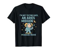 Bélier Mission Space Zodiac Ram Design T-Shirt