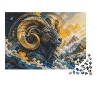 Bélier Montagne Vague 1000pcs Mini Puzzle pour Famille Cadeau | 70x50cm Carton Décor Salon Structure Durable Cadeau D'anniversaire Relaxation