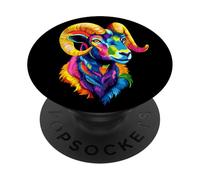 Bélier Mouflon Aries Mouton Domestique Mouton Sauvage Mâle PopSockets PopGrip Adhésif