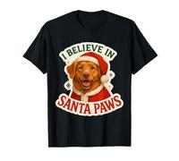 Believe in Santa Paws Nova Scotia Duck Tolling Retriever Chien T-Shirt