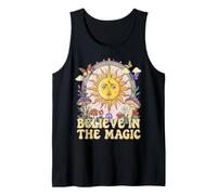 Believe in The Magic Sun Champignon Boho Hippie Art Débardeur