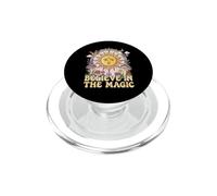 Believe in The Magic Sun Champignon Boho Hippie Art PopSockets PopGrip pour MagSafe
