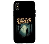 Believe in The Unseen Paranormal Forest Creature Coque pour iPhone X/XS