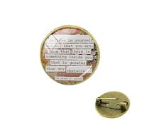 Believe In Yourself Anything Is Possible Broche avec citations inspirantes, Verre
