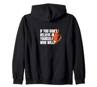 Believe in Yourself Typographie de motivation Streetwear Sweat à Capuche