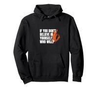 Believe in Yourself Typographie de motivation Streetwear Sweat à Capuche