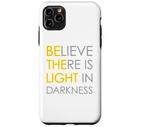 Believe There is Light in Darkness Strength Jésus Croix Lion Coque pour iPhone 11 Pro Max