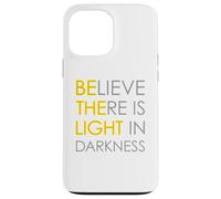 Believe There is Light in Darkness Strength Jésus Croix Lion Coque pour iPhone 13 Pro Max