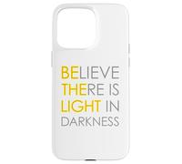 Believe There is Light in Darkness Strength Jésus Croix Lion Coque pour iPhone 15 Pro Max