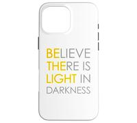 Believe There is Light in Darkness Strength Jésus Croix Lion Coque pour iPhone 16 Pro Max