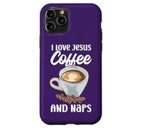 Believers I Love Jesus Coffee and Naps Citation drôle chrétien Coque pour iPhone 11 Pro