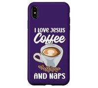 Believers I Love Jesus Coffee and Naps Citation drôle chrétien Coque pour iPhone XS Max