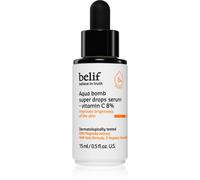 belif Aqua Bomb Super Drops Serum Vitamin C 8% sérum illuminateur à la vitamine C effet anti-rides 15 ml