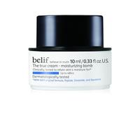 belif The True Cream Moisturising Bomb (Format Voyage) | Crème hydratante aux peptides et squalane, restaure la barrière cutanée, raffermit, tous types de peau, soin coréen (10 ml)