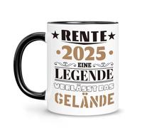 Belillpipi Cadeau de retraite 2025 pour femmes et hommes, tasse à café pour homme, cadeau de retraite 2025, tasse avec dicton amusant, cadeau d'adieu pour collègue, patron, retraité