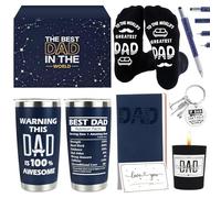 Belillpipi Cadeaux pour papa de la part de sa fille et de son fils, cadeaux pour papa, cadeaux de Père Noël secret pour papa, Noël, anniversaire, fête des pères, 591 ml en acier inoxydable