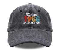 Belillpipi Casquette de baseball pour 50e anniversaire pour homme, casquette de baseball colorée en coton 1975, idée cadeau pour papa, grand-père, mari, oncle, frère, amis, 1966, Taille unique