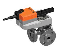 Belimo Vanne À Bille 3 Voies DN25 Bride Kvs26 24VAC/DC 90s BACnet/Modbus 5Nm IP40 RJ12 R7025R-B2/LR24A-MOD-J6