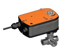 Belimo Vanne À Bille 3 Voies Rp3/4 Kvs11 230VAC Cas De Défaillance NO 75s 2-Point 4Nm IP54 SPDT R3020-BL2/LRF230-S-O