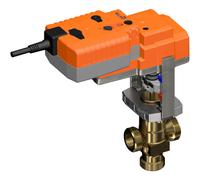 Belimo Vanne à Globe 3 Voies 15mm G1-1/8 Kvs4 24VAC/DC Sûr en Cas de Défaillance 150s BACnet 0-10/2-10V 1000N IP54 H515B/NVK24A-MOD
