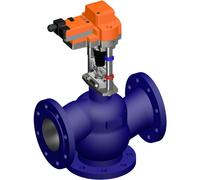 Belimo Vanne à Globe 3 Voies DN125 Bride 40mm Course Kvs220 24VAC/DC 150s 2-10V 4500N IP54 H7125N/RV24A-SR