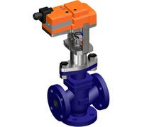 Belimo Vanne à Globe 3 Voies DN15 Bride 20mm Course Kvs4 24VAC/DC 150s MP-Bus 0-10/2-10V 1000N IP54 H7015X4-S2/NV24A-MP-TPC