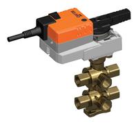 Belimo Vanne Caractérisée 6 Voies Rp3/4 Kvs1.6/2.5 24VAC/DC 90s BACnet/Modbus/MP-Bus 10Nm IP54 R3020-1P6-2P5-B2/NR24A-MOD