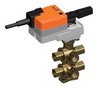 Belimo Vanne Caractérisée 6 Voies Rp3/4 Kvs2.5/1.6 24VAC/DC 90s BACnet/Modbus/MP-Bus 5Nm IP54 R3020-2P5-1P6-B2/LR24A-MOD