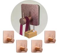 Belim's Crochet Adhésif Mural Rose Gold Accroche Serviette Salle De Bain Porte WC Patere Adhésive Cuisine Porte Torchon Auto-adhésif Puissant Support Autocollant Attache Sans Percer