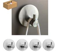 Belim's Crochet Adhesif - Porte Serviette Salle De Bain - Accroche Serviette torchon sdb WC Patere Adhésive - Porte Torchon Cuisine Mural Auto Adhésif - Support Attache Sans Percer (Gris)
