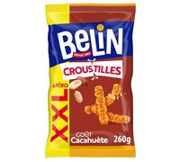 BELIN - 1 Sachet de Biscuits Soufflés Croustillants Goût Cacahuète - A Partager entre Amis ou en Famille pour les Apéros - Fabriqué en France - 260g