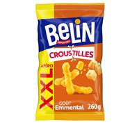 BELIN - 1 Sachet de Biscuits Soufflés Croustillants Goût Emmental - A Partager entre Amis ou en Famille pour les Apéros - Fabriqué en France - 260g