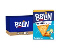 BELIN - 16 Paquets de Crackers Belin Triangolini 110g - A Partager entre Amis ou en Famille pour les Apéros - Fabriqué en France - Lot de 16x110g