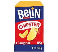 BELIN - 4 Paquets de Belin Chipster 85g - A Partager entre Amis ou en Famille pour les Apéros - Fabriqué en France - Lot de 4x85g