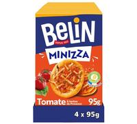 BELIN, 4 Paquets de Crackers Belin Minizza Tomate 95g, A Partager entre Amis ou en Famille pour les Apéros, Lot de 4x95g