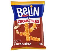 Belin - Croustilles aux Cacahuètes - Texture Légère - Idéal pour l'Apéritif - 1 Sachet (88 g)