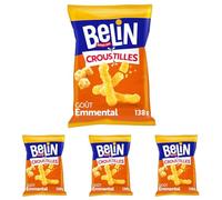 Belin Croustilles Goût Emmental 138 g (Lot de 4)