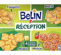 Belin Réception Assortiment Monaco/Minizza/Triangolini/Best of Extra Fins la Boîte de 380 g - Lot de 4
