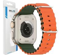 Beline Strap Apple Watch Silicone Waves 38/40/41Mm Vert-Orange /Green-Orange Box