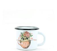 Belis /SFINX Tasse en émail pour enfants 7cm/ 0,25l Café hibou