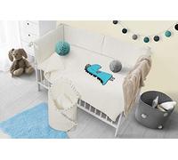 Belisima 5902012149850 Dino Parure de lit avec 6 zircones Écru Turquoise 100 x 135 cm