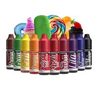 Belissia Colorant alimentaire - 10x10ml liquide & très concentré - colorant alimentaire pour la pâtisserie, la cuisine, le fondant & le bricolage - vegan, fort pouvoir colorant, goût neutre